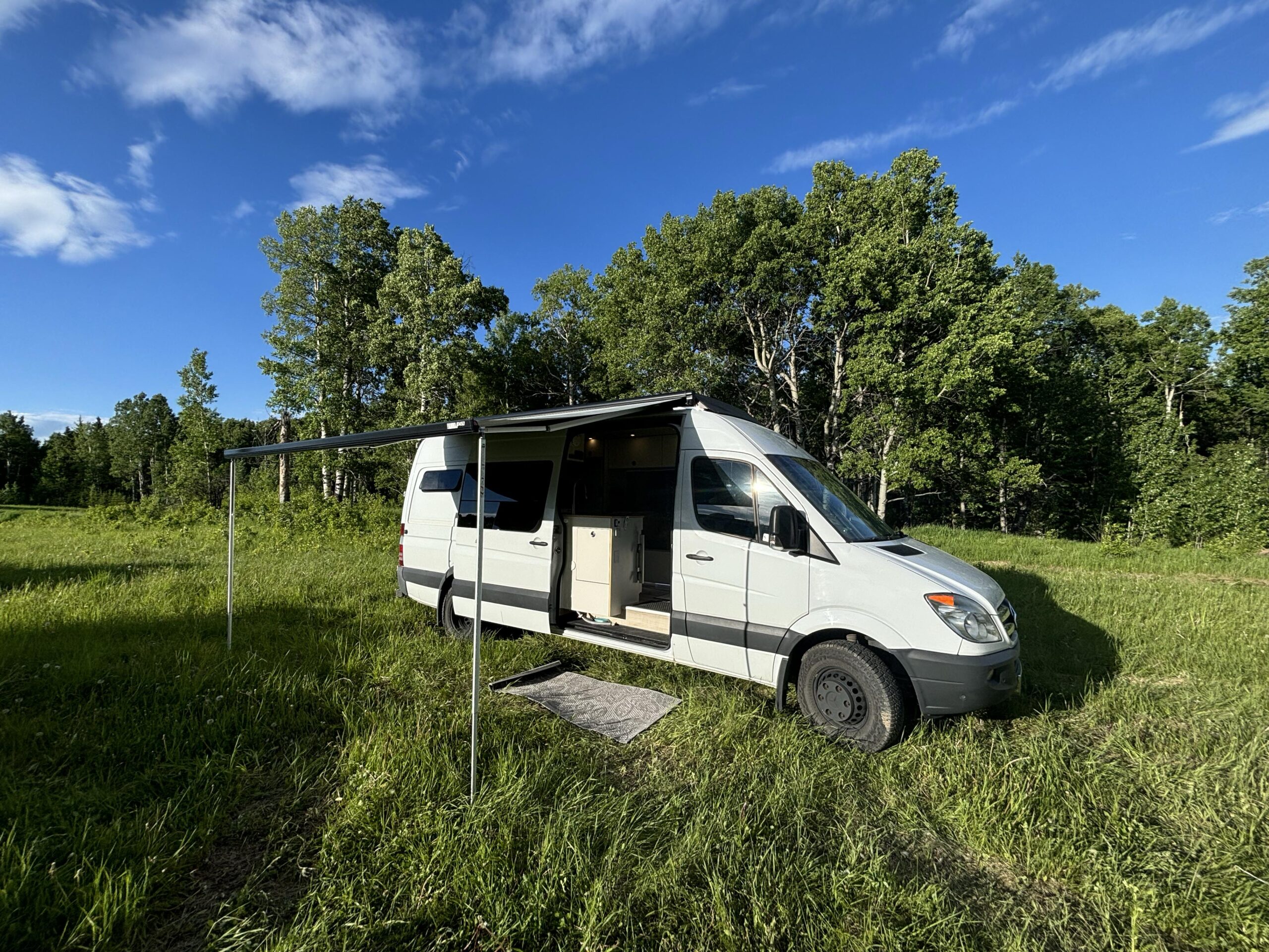 converted van outside